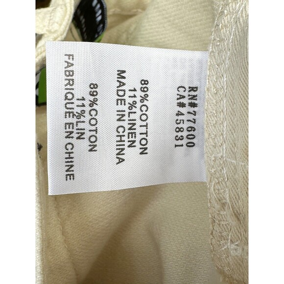 Free People x SR Sandrine Rose Cream White Straight Fit Leg Jeans Size 24 NEW - Picture 5 of 6